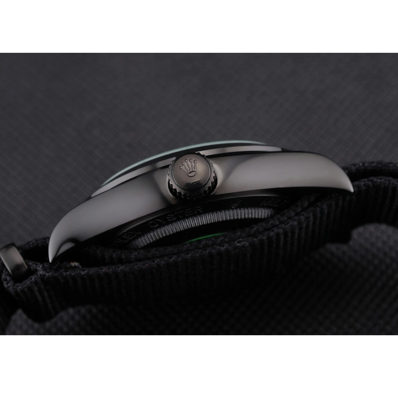 Rolex aaa copy 622001 Strap Milgauss Bamford Rolex Nylon Black 0823